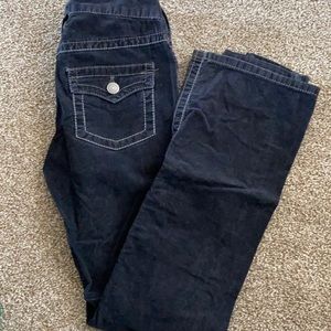 Black corduroy London jean